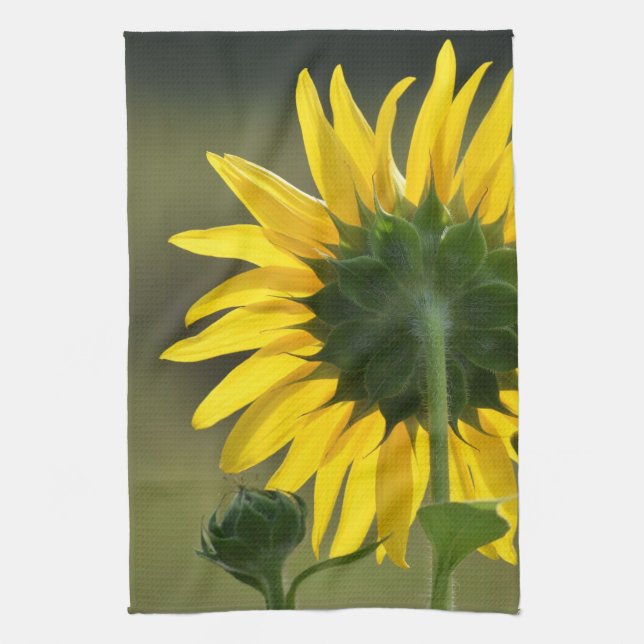 Toalla de cocina de Halo Sunflower (Vertical)