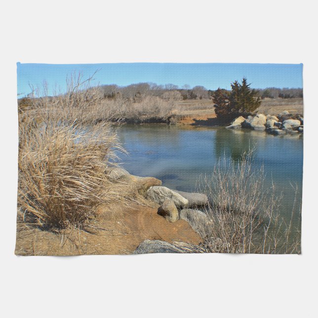 Toalla de cocina de Hammonasset (Horizontal)