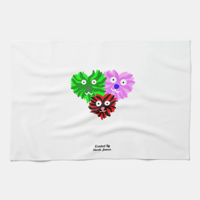 Toalla de cocina de Heart Fuzzies (Horizontal)
