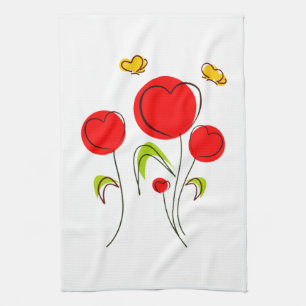 Toalla de cocina de Heart Tulips