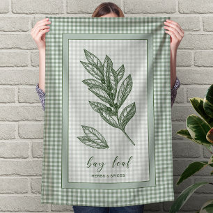 Toalla de cocina de hierba de hoja de laurel – Bor