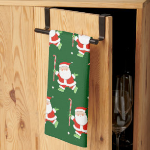 Toalla de cocina de hockey sobre hierba de Navidad