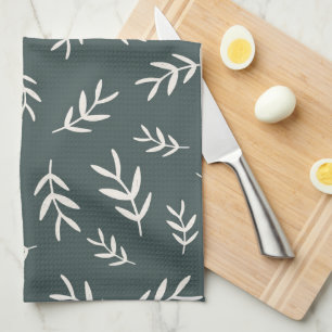 Toalla de cocina de hojas de olivo