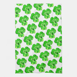 Toalla de cocina de hojas de trébol
