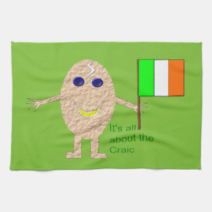Toalla de cocina de huevo irlandesa patriótica