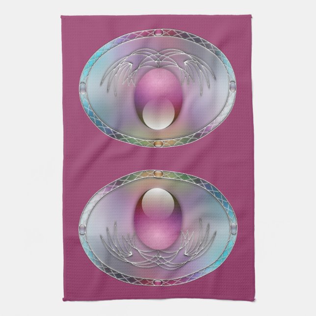 Toalla de cocina de huevos de Pascua (Vertical)