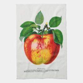 Toalla de cocina de Ilustracion Apple Vintage