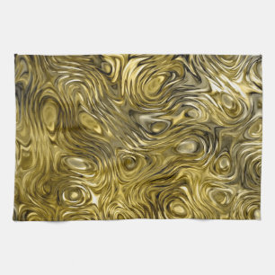 Toalla de cocina de impresión "Gold" de fundición