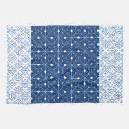 Toalla de Cocina de Invierno Blue Snowflake