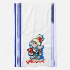 Toalla de cocina de invierno de metal