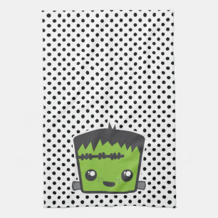 Toalla de cocina de Kawaii Frankenstein