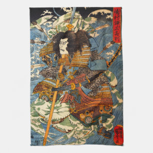 Toalla de cocina de Kuniyoshi Samurai