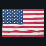Toalla de cocina de la bandera de los Estados Unid<br><div class="desc">Toallas de cocina con bandera de EE.UU. - Estados Unidos de América - Bandera - Patriótico - Día de la Independencia - 4 de julio - Personalizable - Elegir / Añadir su texto único / color / imagen - Hacer su regalo especial - Redimensionar y mover o eliminar y agregar...</div>