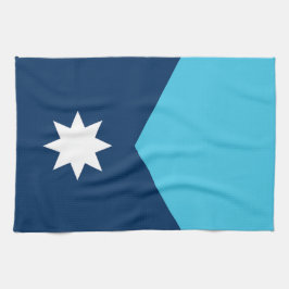 Toalla de cocina de la bandera del estado de Minne