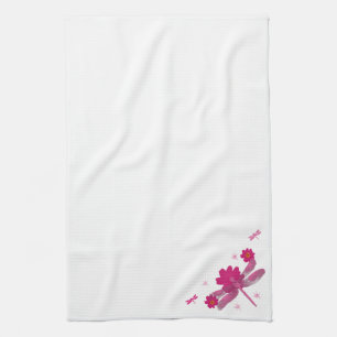 Toalla de cocina de la bebida rosa