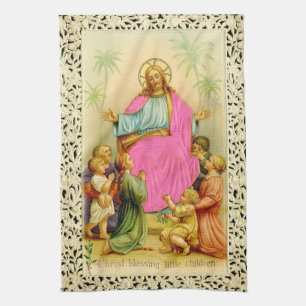 Toalla de cocina de la BENDICIÓN de CRISTO