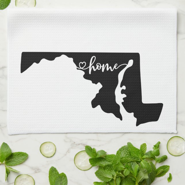 Toalla de cocina de la cocina de Maryland (Doblado)