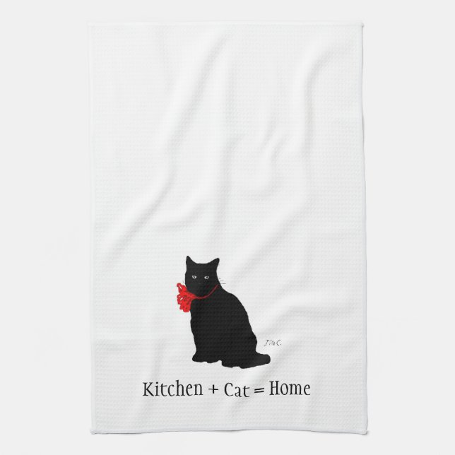 Toalla de cocina de la colección de Meowu (Vertical)