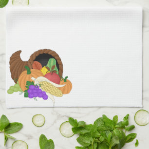 Toalla de cocina de la cornucopia del otoño de la
