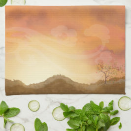 Toalla de cocina de la escena de Acción de Gracias