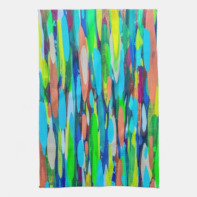 Toalla de cocina de la lluvia de noviembre (Vertical)