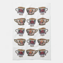 Toalla de cocina de la taza de té