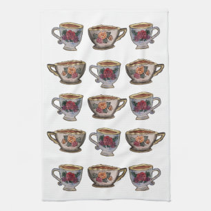 Toalla de cocina de la taza de té