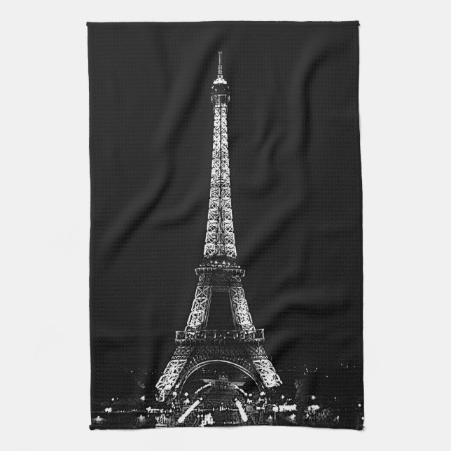 Toalla de cocina de la Torre Eiffel (Vertical)