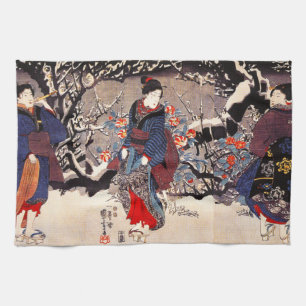 Toalla de cocina de las mujeres de Kuniyoshi tres