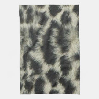 Toalla de cocina de leopardo de la nieve