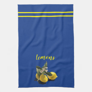 Toalla de cocina de los azules marinos de los