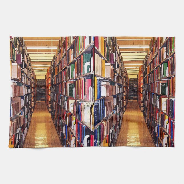 Toalla de cocina de los estantes de librería de la (Horizontal)