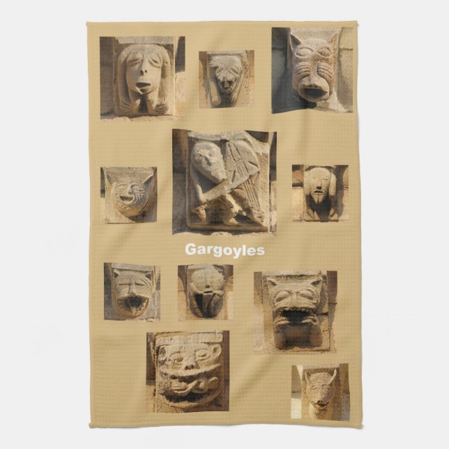 Toalla de cocina de los Gargoyles (Vertical)