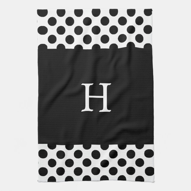 Toalla de cocina de los lunares 16" x 24" (Vertical)