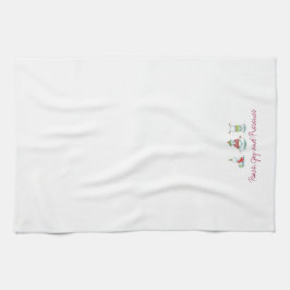 Toalla de cocina de los muñecos de nieve de la