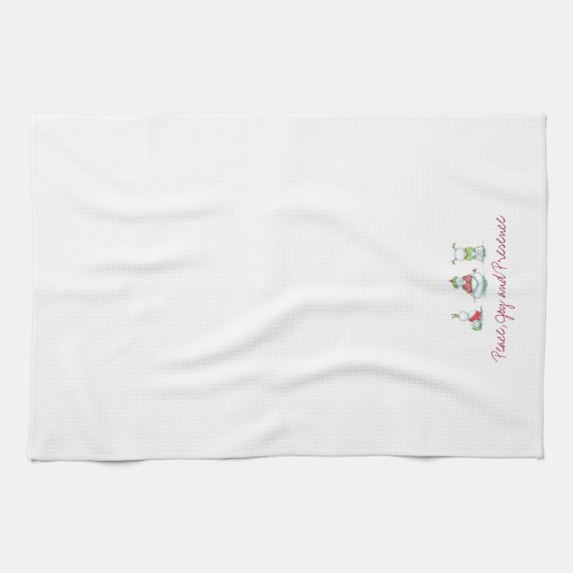 Toalla de cocina de los muñecos de nieve de la (Horizontal)