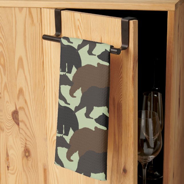 Toalla de cocina de los oídos (Pliegue de tercios)