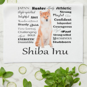 Toalla de cocina de los rasgos de Shiba Inu