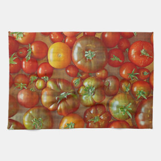 Toalla de cocina de los tomates de la herencia