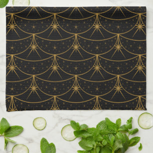 Toalla de cocina de lunas y estrellas