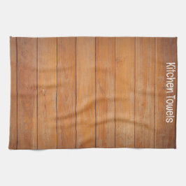 Toalla de cocina de madera marrón