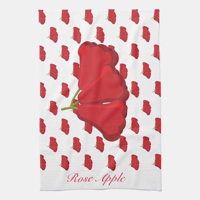 Toalla de cocina de manzana rosa (Vertical)
