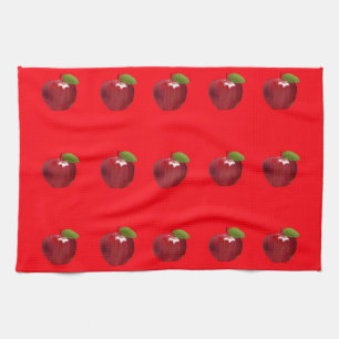 Toalla de cocina de manzanas rojas