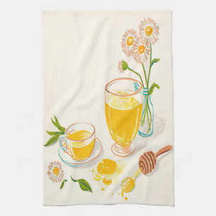 Toalla de cocina de manzanilla y miel – Serenidad