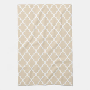 Toalla de cocina de marfil de Quatrefoil