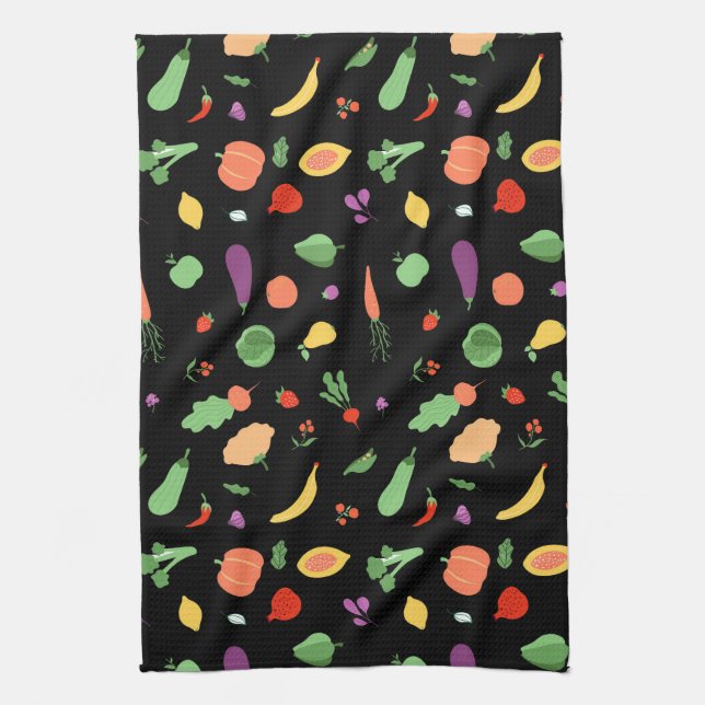 Toalla de cocina de Medley vegetal (Vertical)
