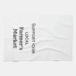 Toalla de cocina de mercado de granjeros de estilo