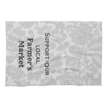 Toalla de cocina de mercado de granjeros de estilo