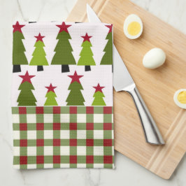 Toalla de cocina de microfibra de árboles de Navid