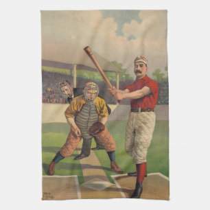 Toalla de cocina de MoJo del americano del béisbol